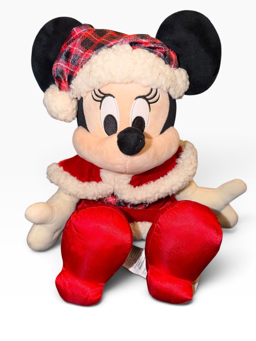 Authentic Disney Parks Mrs. Santa Minnie Mouse Holiday Plush